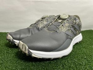 adidas アディダス S2G SL BOA 23 ボア 26.0cm グレー ダイヤル式 スパイクレスゴルフシューズ