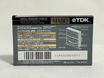 TDK メタルポジション METAL POSITION TYPE Ⅳ カセットテープ 記録媒体 MA80 未開封品_画像2