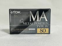 TDK メタルポジション METAL POSITION TYPE Ⅳ カセットテープ 記録媒体 MA80 未開封品_画像1