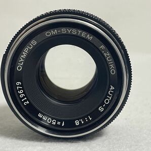OLYMPUS オリンパス OM-1 F.ZUIKO AUTO-S f1.8 50mm フィルム一眼レフカメラ シャッターOK 現状品の画像9