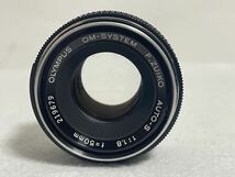 OLYMPUS オリンパス OM-1 F.ZUIKO AUTO-S f1.8 50mm フィルム一眼レフカメラ シャッターOK 現状品_画像9
