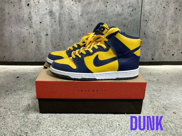 コレクション放出 レア 未使用【送料無料 】1999年製 ダンクハイ DUNK NIKEJORDAN RETRO エアフォース OG AIR JORDAN ミシガン