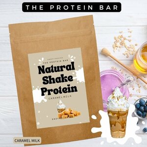 [キャラメルミルク味]THE PROTEIN BAR プロテインバー 乳酸菌 ＆ 酵素配合 ナチュラルシェイクプロテイン 200g 約15杯～20杯分 1杯約37kcal