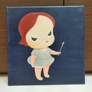 【模写】奈良美智 Yoshitomo Nara Sleepless Night (with Paint Brush) Acrylic on canvas 30cmの画像1