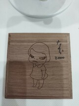 【模写】奈良美智 Yoshitomo Nara Knife Behind Back 木 フィギュア acrylic on wood 30CM_画像3