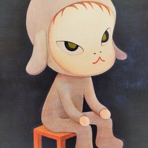 【模写】奈良美智 Yoshitomo Nara Sleepless Night (Sitting) Acrylic on canvas 30*30cmの画像2