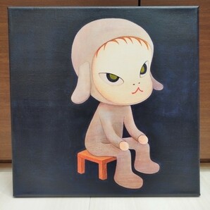 【模写】奈良美智 Yoshitomo Nara Sleepless Night (Sitting) Acrylic on canvas 30*30cmの画像1