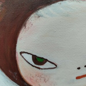 【模写】奈良美智 Yoshitomo Nara Harmless Kitty Acrylic on canvas 30*30cmの画像3