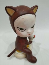 【模写】奈良美智 Yoshitomo Nara Harmless Kitty 木 フィギュア acrylic on wood 28CM_画像6