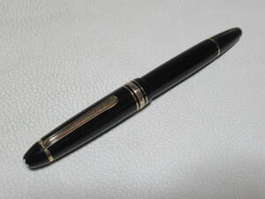 ■極希少 1970年代 現行定価10万円！MONTBLANC モンブラン マイスターシュテュック ル・グラン146 黒 ペン先:18C 全金(細字)