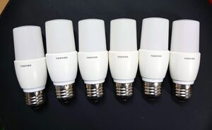 TOSHIBA　LED電球　LDT8L-G/S/60W　6個
