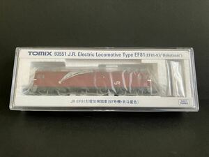  valuable goods!!to Mix world Omiya limitation!! EF81 shape electric locomotive (97 serial number * Hokutosei color )93551 TOMIX WORLD