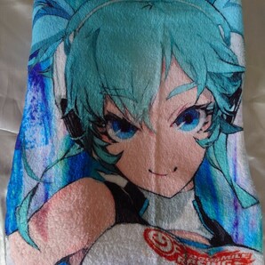 1円〜 レーシングミク2014 マイクロフリースブランケット VOCALOID ボ―カロイド GOODSMILE RACING＆TeamUKYO 個人スポンサー特典 初音ミクの画像1