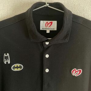 【古着】マスターバニー BATMAN コラボポロシャツ サイズ７（XXL相当）美品 MASTER BUNNY EDITION 送料込 ブラック バットマンの画像2