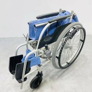 【240329-03】車椅子 MATSUNAGA マツナガ 型式 ECO-201B 折りたたみ車椅子 介護用品 自走用車椅子 背折れ式 介助ブレーキ付き アルミ製の画像9