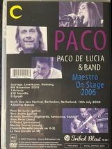 パコ　デ　ルシア　　PACO DE LUCIA 2006年 ライブ プロショット　Maestro On Stage 2006 DVD フラメンコ_画像2