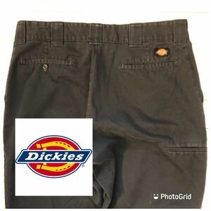 ディッキーズ　Dickies 36インチ　ノータック　トラウザーズ　ワークパンツ　ネイビー