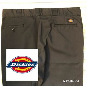 ビッグサイズ　ディッキーズ　Dickies 874 40インチ　ノータック　トラウザーズ　ワークパンツ　ネイビー