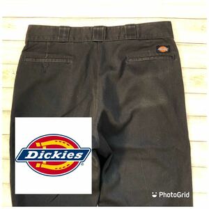 ディッキーズ　Dickies 36インチ ノータック　トラウザーズ　ワークパンツ　ネイビー