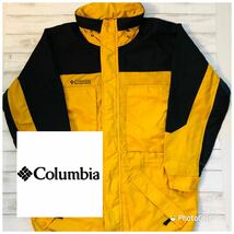 コロンビア　Columbia West Ridge L ツートーン　ナイロン　マウンテンパーカー　マンパー　イエロー×ブラック_画像1