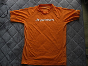 ファイテン Phiten プラクティスシャツ Tシャツ 半袖 [サイズ: LL /カラー:オレンジ　3枚セット