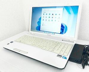 ◆Win11搭載◇Office2021導入済み◇東芝 Dynabook T350/46BW Core i5 M480 2.67GHz/4GB/500GB/15.6インチ/DVD±RW◆