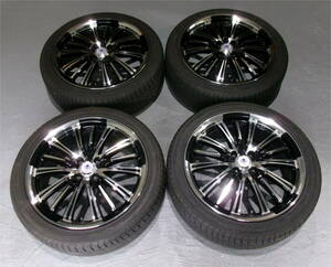 ●ライズ ロッキー等●BLEST 18×7.5J INSET42 4H PCD100 ブラックポリッシュ '20年製 WINRUN 215/45ZR18 RIZE ROCKY