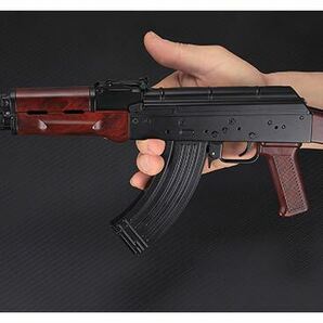 AKM ミニチュア 1/2スケール モデルガン 排莢式 ブラック 金属製 銃 ミリタリー alloy armyの画像3
