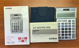 【24時間以内発送】カシオ 学校専売品電卓 ND-26S【美品】