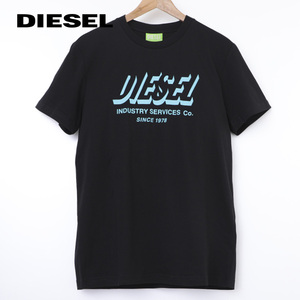 M/新品 DIESEL ディーゼル ロゴ Tシャツ DIEGOS-A5 メンズ レディース ブランド カットソー ブラック