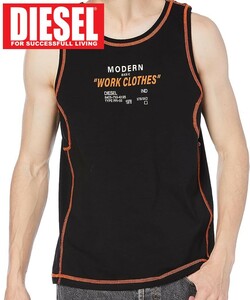 M/新品 DIESEL ディーゼル ロゴ タンクトップ T-OLLERGO メンズ レディース ブランド インナー アンダーウェア ブラック