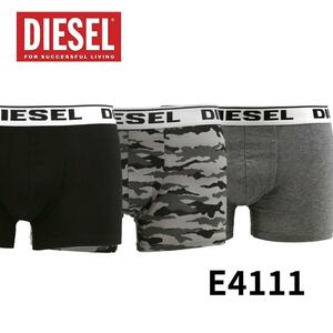 3枚セット ディーゼル DIESEL ボクサーパンツ ブランド ボクサーブリーフ アンダーウエア XSサイズ カモフラージュ柄 無地 下着 00CKY3-RHA