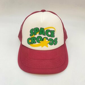 ☆SPACE CROCOS スペースクロコス☆90s ヴィンテージ メッシュ キャップ 帽子 vintage kermit mesh cap hat