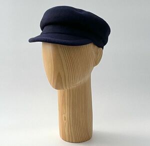 定価1.2万 sashiki サシキ Melton Marine Casquette メルトン マリン キャスケット キャップ 帽子 ネイビー