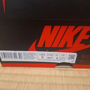 送料無料 NIKE ナイキ AIR JORDAN 1 RETRO HIGH OG SHATTERED BACKBOARD 3.0 オレンジ 黒 27.0 555088-028の画像7