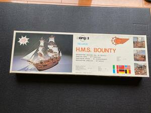  wooden sailing boat model kit H.M.S. bow nti number 1/60 scale Italy made 