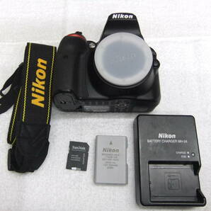 2016年発売 NIKON ニコン D3400 ボディ SDHC32GB付 2416万画素 動作確認済 シャッター回数1383枚の画像1