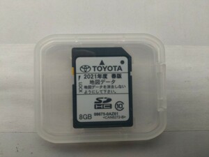 トヨタ純正ＳＤナビ　NSCP-W64 用　2021年度　春版　08675-0AZ61 中古地図SDカード