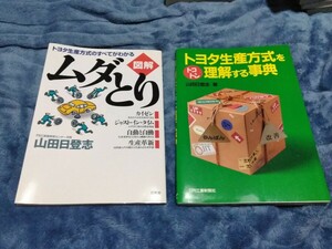 トヨタ生産方式をトコトン理解する辞典 トヨタ生産方式のすべてがわかる 図解ムダとり 2冊セット 山田日登志 教育本 参考書 中古品