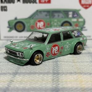 ★KAIDOHOUSE MINI GT 街道ハウス ミニGT DATSUN 510WAGON ダットサン 510 ワゴン 右ハンドル★の画像2