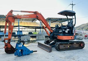  Hitachi Hitachi HITACHI ZX35U-2 shovel,3.5 ton Class, speed. piping. TOKU TNB-3M breaker attaching. rubber pad. 3668 hour. trade in . possibility 