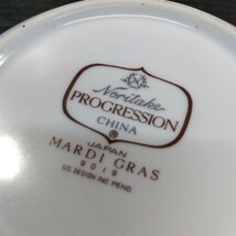 プログレッションチャイナ Noritake PROGRESSION CHINA 日本陶器 MARDI GRAS 9019 フルーツソーサー 小皿 6客揃 まとめて_画像6