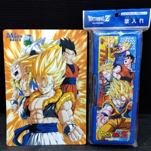 未使用/ドラゴンボールZ 筆箱 筆入れ 鉛筆削り付 両面開きタイプ 中古/下敷き 文房具 DRAGON BALL Z 鳥山明 アラレちゃん作者