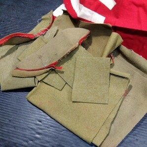 希少 現状品 貴重品袋 第一中隊第一班 旧日本軍 帽子 ミリタリー 戦前 戦中 戦後 戦争 古布の画像5