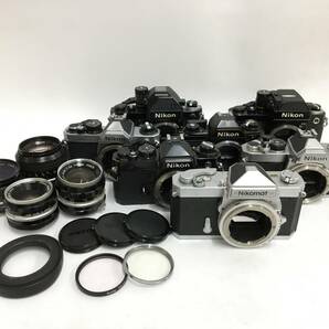 ☆ NIKON フィルムカメラ まとめ 1 ☆Nikon FM + FM2 + Nikon EM + Nikomat 他4台 レンズ4本 ニコンの画像1