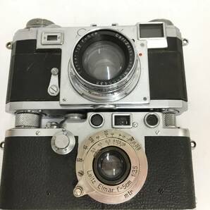 ★ Contax ZEISS IKON II + Jena sonnar 1:2 f=5cm + Leica + Elmar F=5cm 1:35 ★ コンタックス ライカ レンジファインダーカメラの画像8