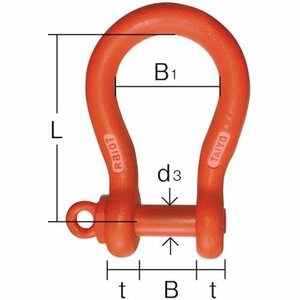 大洋 軽量捻込シャックル ＲＢＳ－１０ｔ（１２８６５８３） [RBS10T]