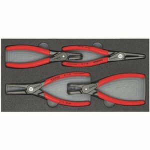 ＫＮＩＰＥＸ ００２００１Ｖ０９ ４本組 スナップリングプライヤー [002001V09]