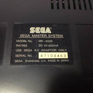 ★SEGA/セガ/MASTER SYSTEM/マスターシステム/MK-2000/動作未確認/ジャンク/ゲーム機/本体/3-0862の画像5