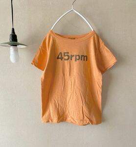 45rpm＊ビタミンカラーのTシャツ トップス 半袖 コットン 